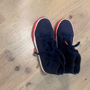Mini Boden Dark Blue and Red Sneakers